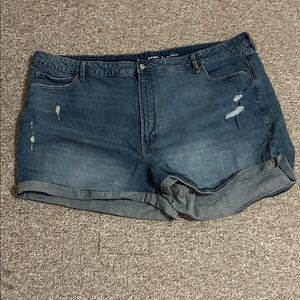 Old Navy Distressed Blue Jean Shorts